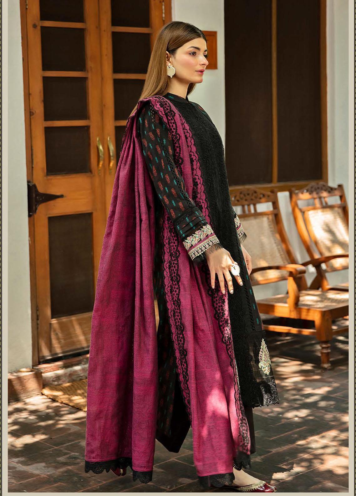 NW-03 | 3 Piece Embroidered Unstitched Suits from Qalamkar Qline Linen Collection