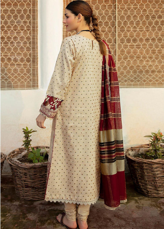 NW-06 | 3 Piece Embroidered Unstitched Suits from Qalamkar Qline Linen Collection