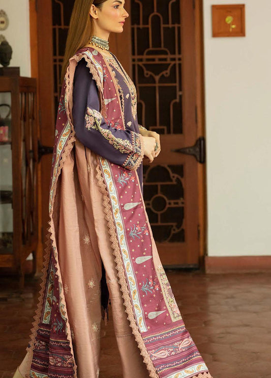 NW-09 | 3 Piece Embroidered Unstitched Suits from Qalamkar Qline Linen Collection