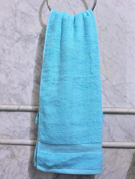 Towels Plain L/Blue Dyed Towels HOMBATTOW Bath Sheet