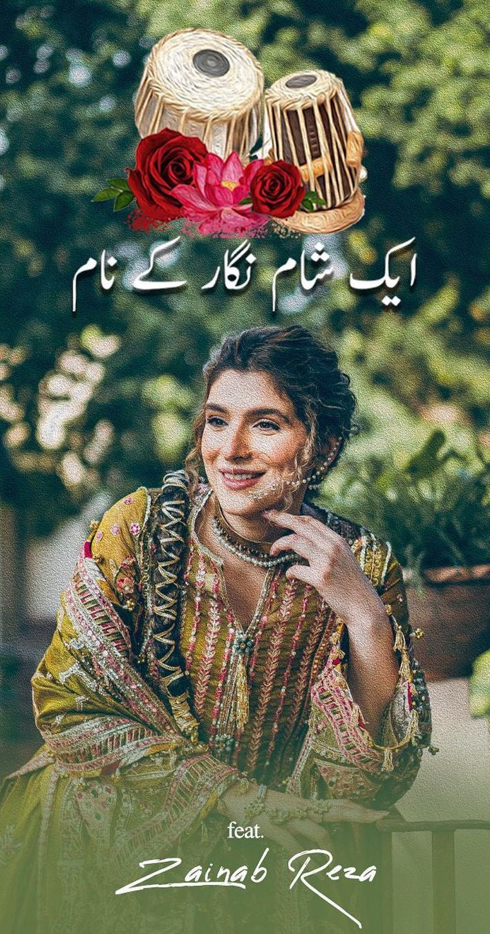 Zainab Reza styles in beautiful ensembles from new collection Zarnish by Mohsin Naveed Ranjha