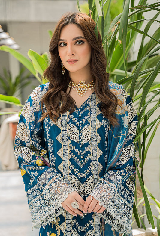 Beautiful Areesha Kamran in this Bold colored embroidered ensemble