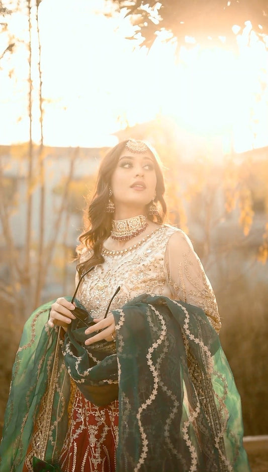 Laraib Rahim in modern mend bride look giving inspiration to start with your wedding festivities in this style