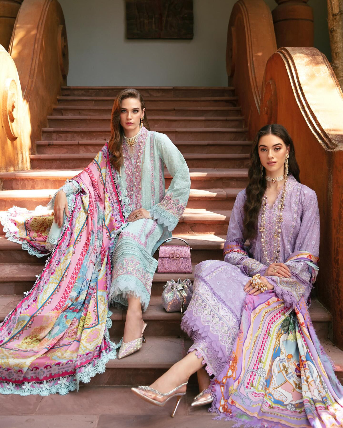 Sareen Unstitched Luxury Lawn '24