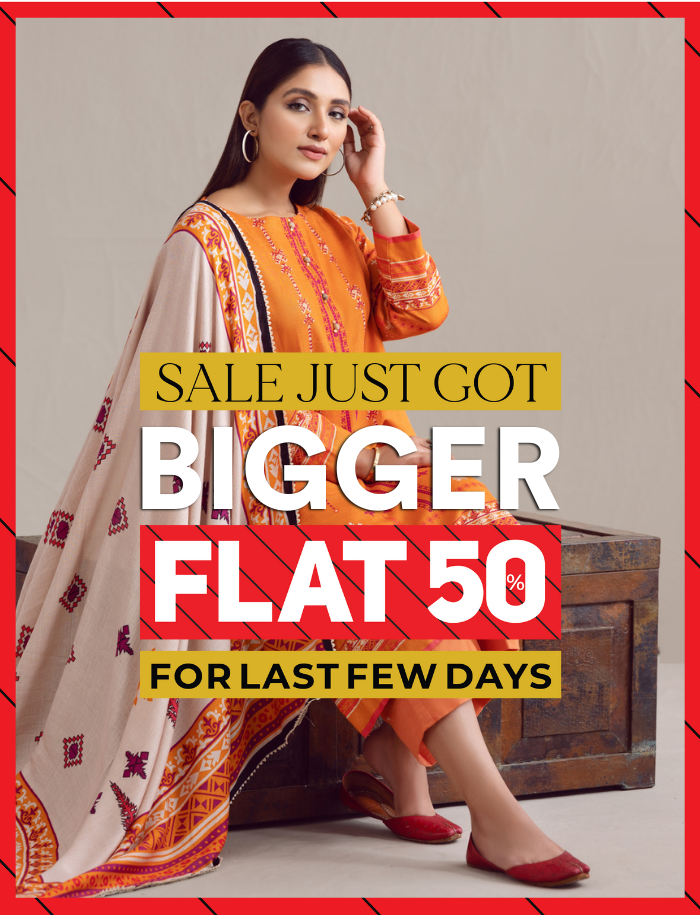 Sale Just Got Bigger Flat 50%