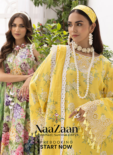NaaZaaN Unstitched | Summer Edit'23