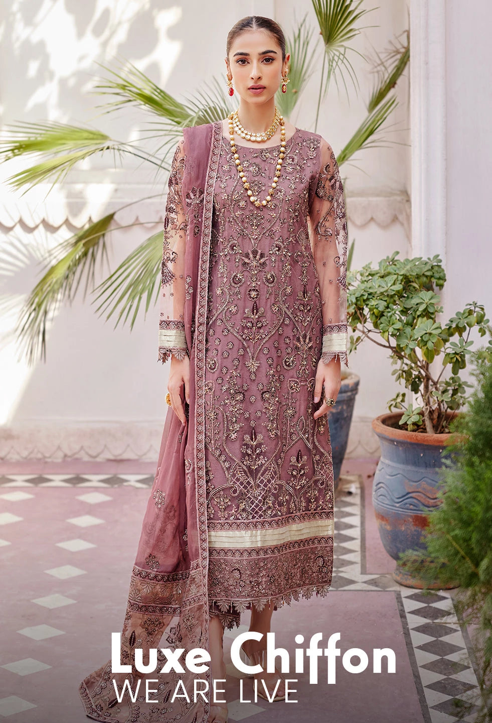 Luxe Chiffon collection by Emaan Adeel