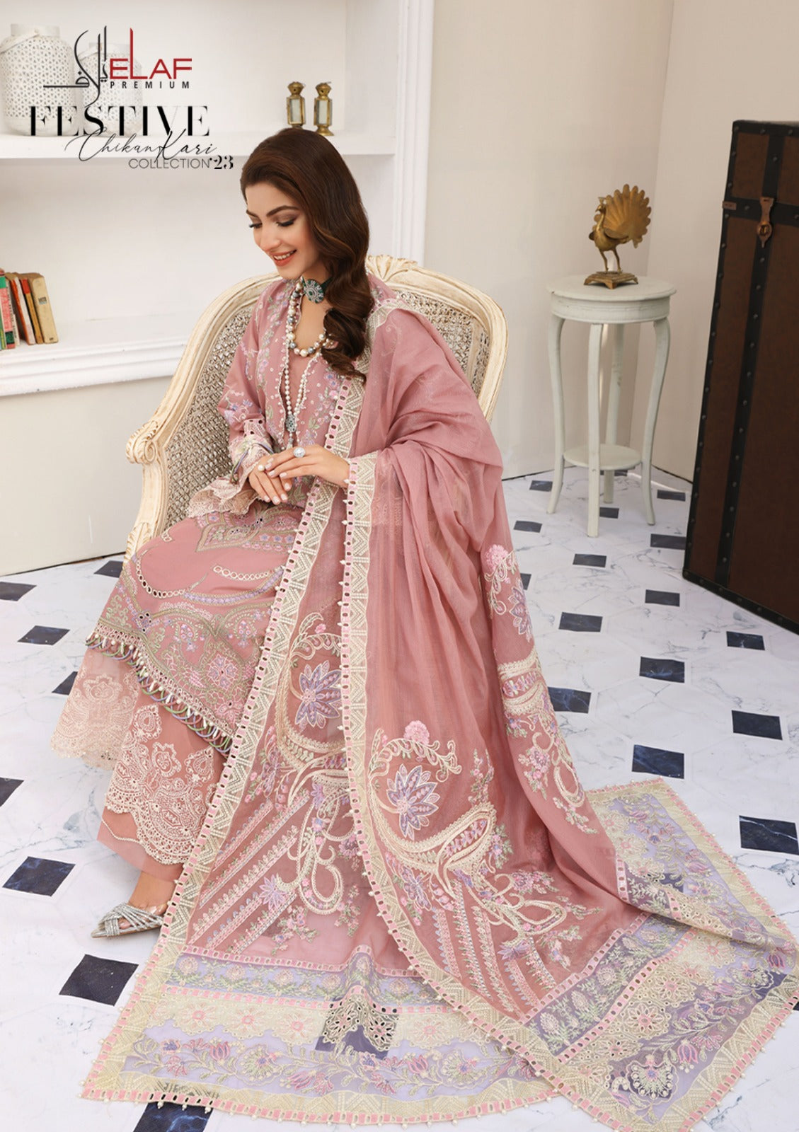 Elaf Festive Chikankari 2023 Vol I