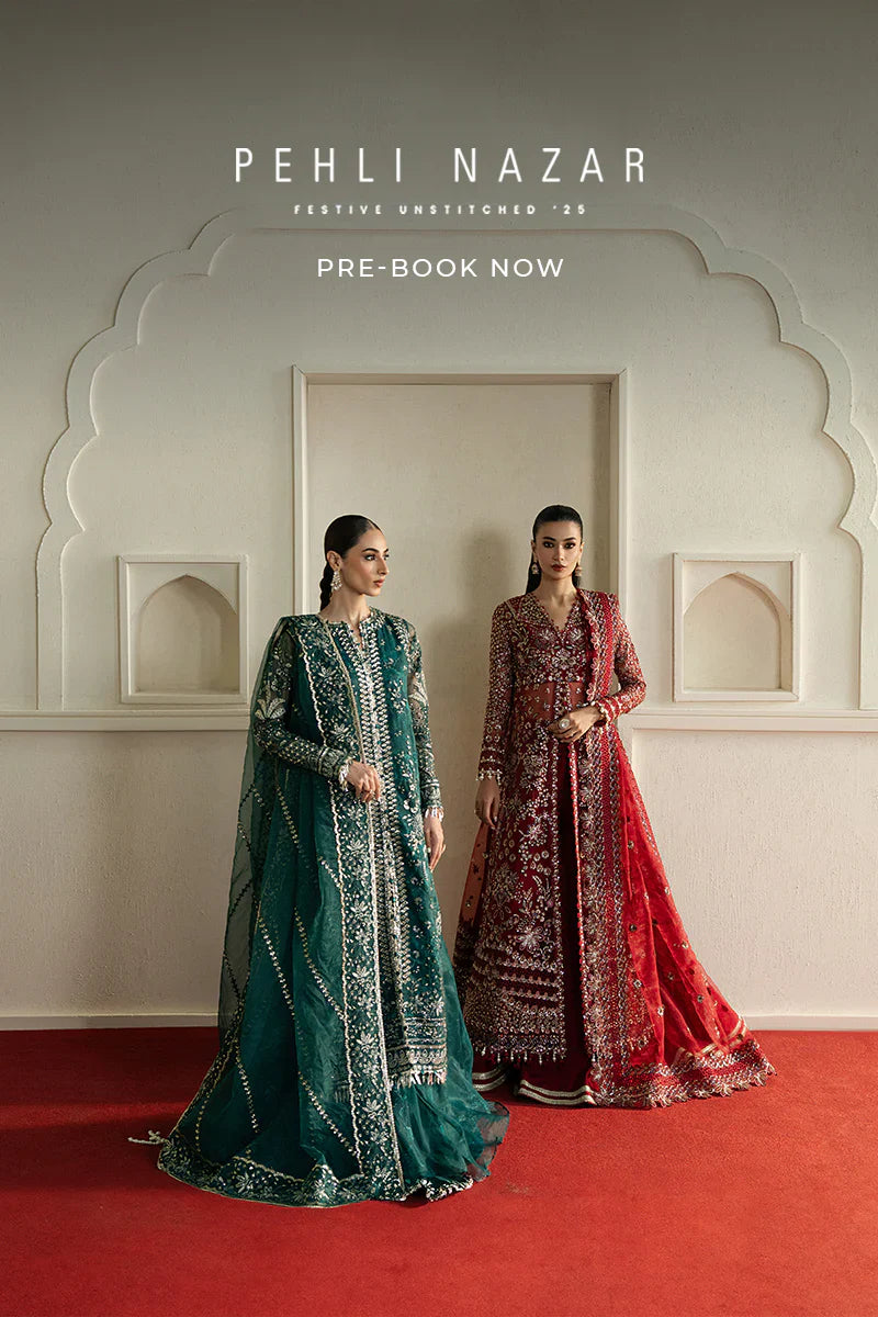 Pehli Nazar Festive Unstitched '25 by Ayzel at #VogueClothingStudio