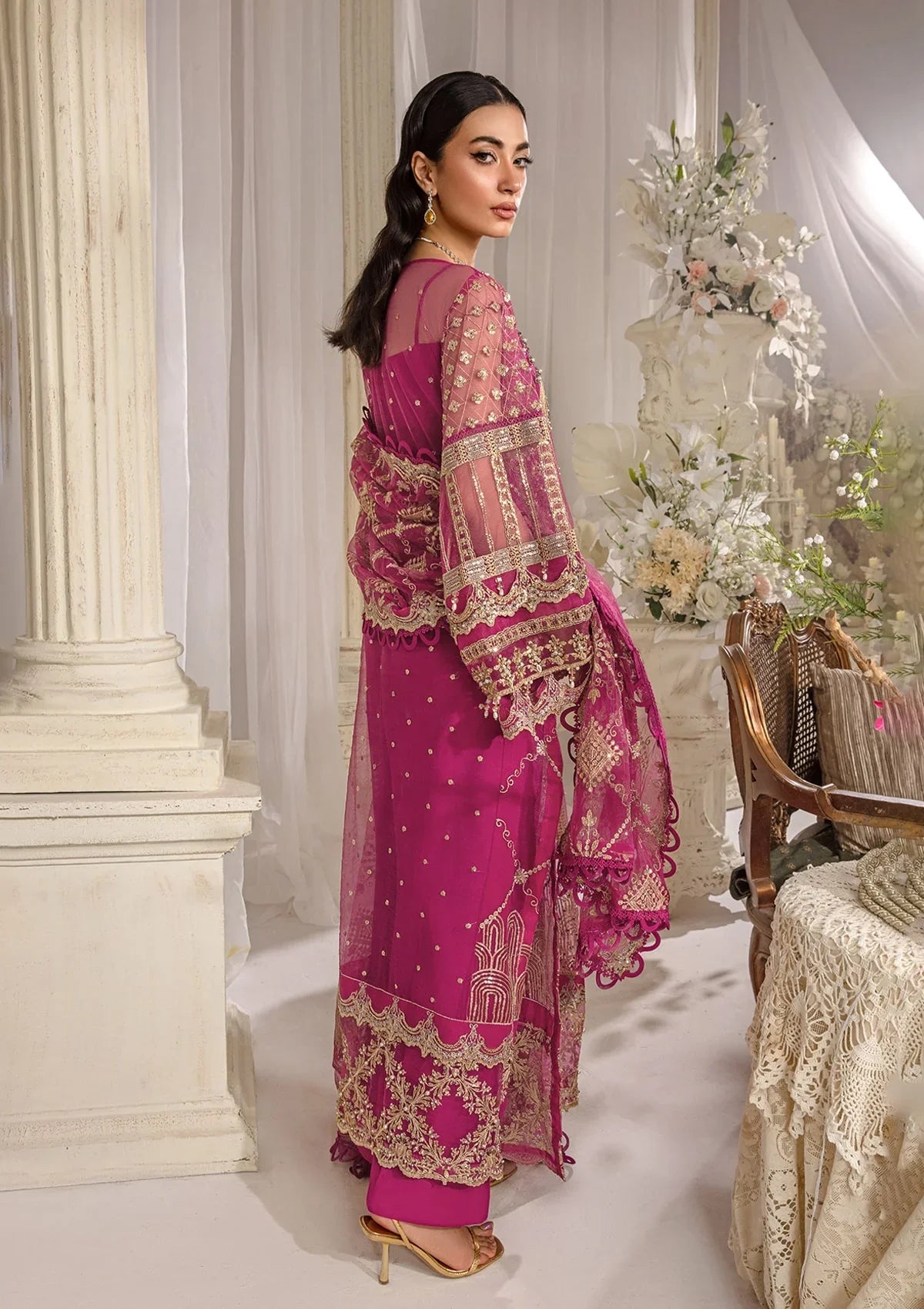 Elegant Magenta Muse from ELAF Evara Collection, perfect for special occasions.