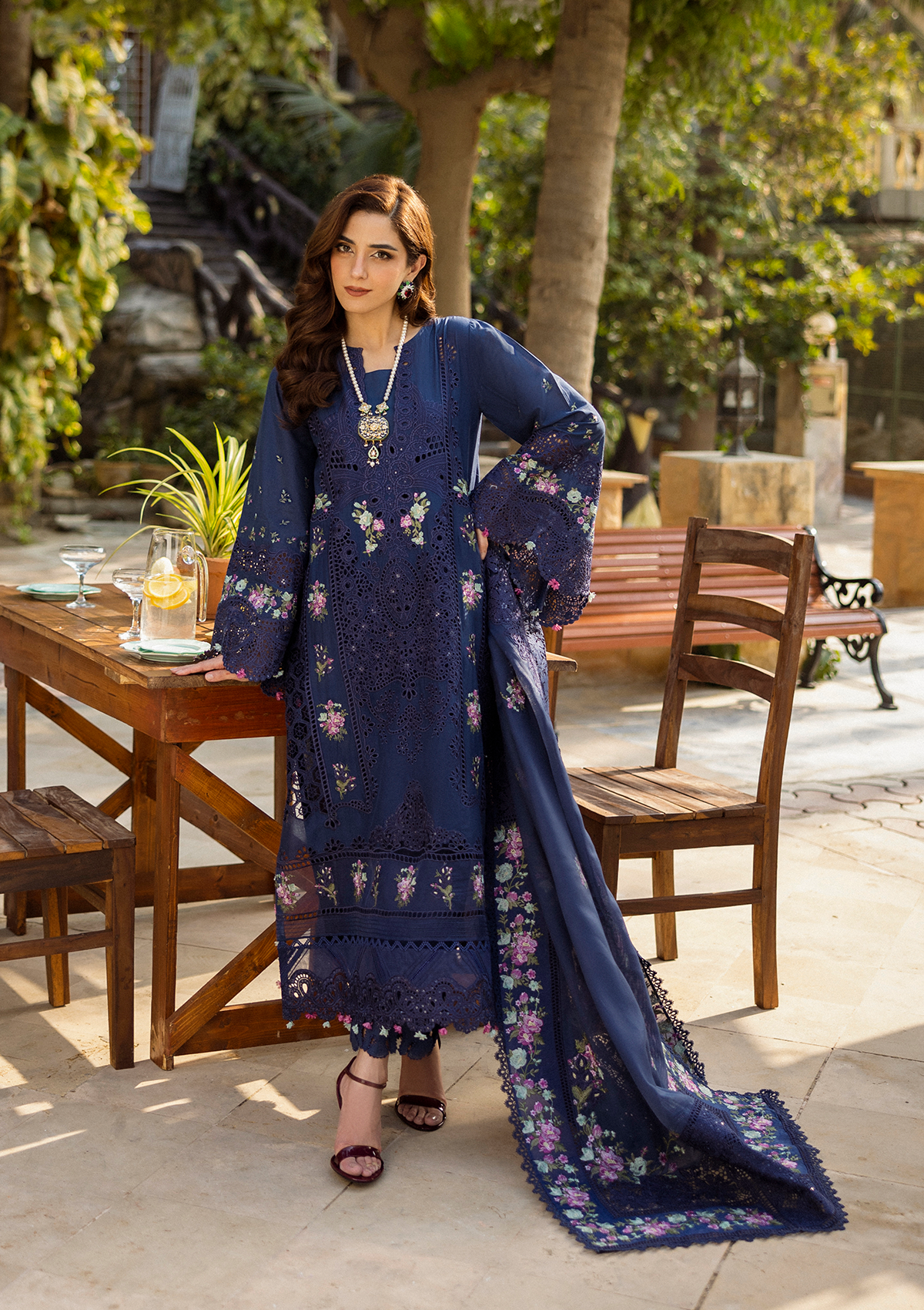 NEELAM wearing this beautiful dress from ELAF Luxury Lawn 2025.