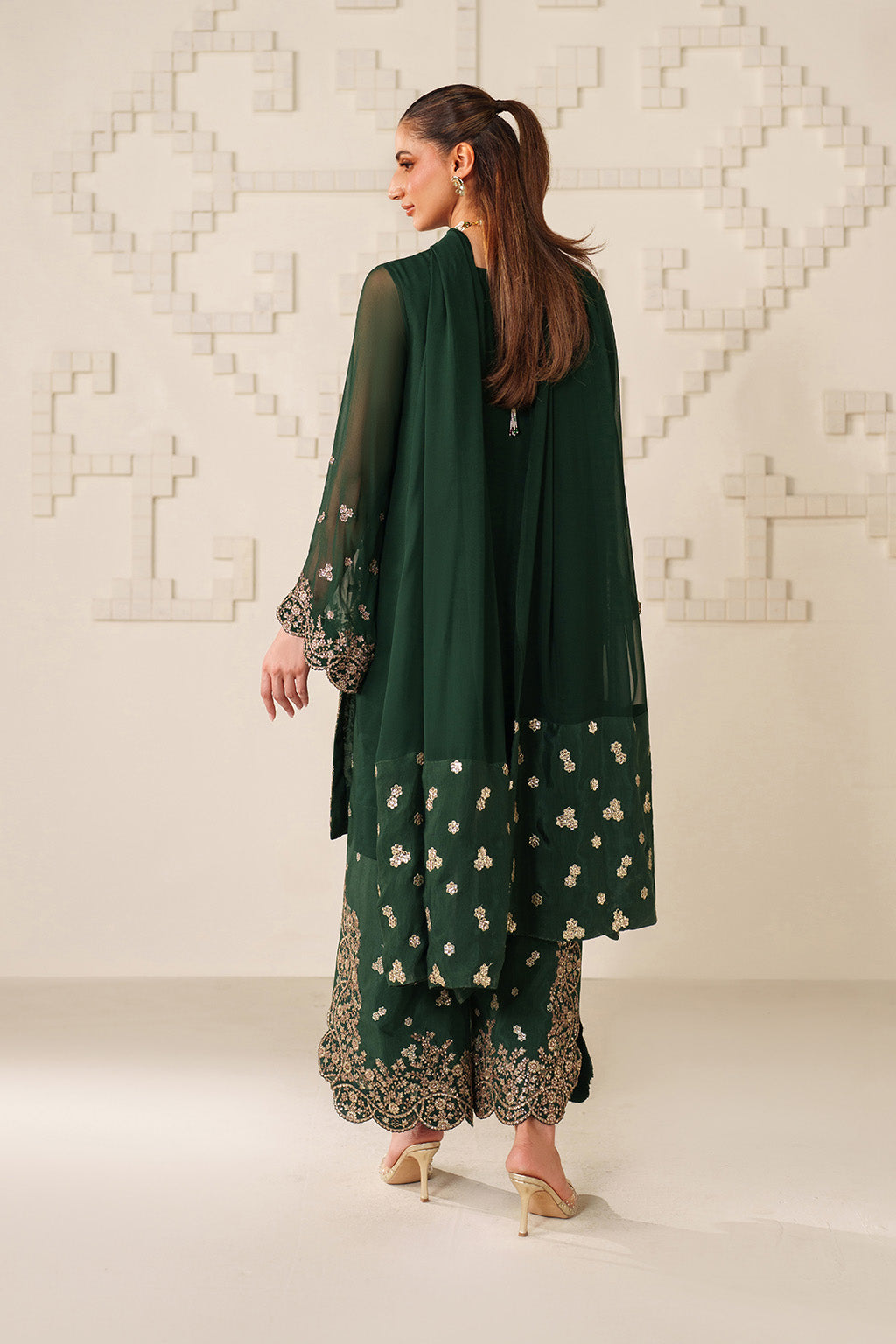 UE-619  Embroidered Chiffon