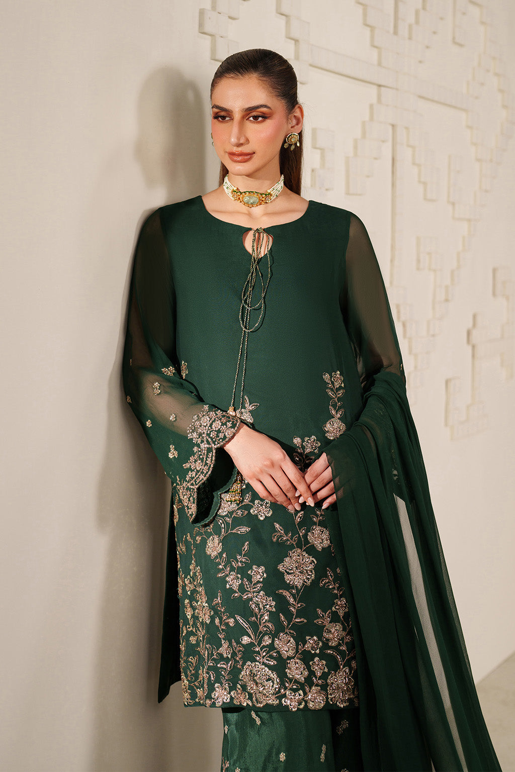 UE-619  Embroidered Chiffon