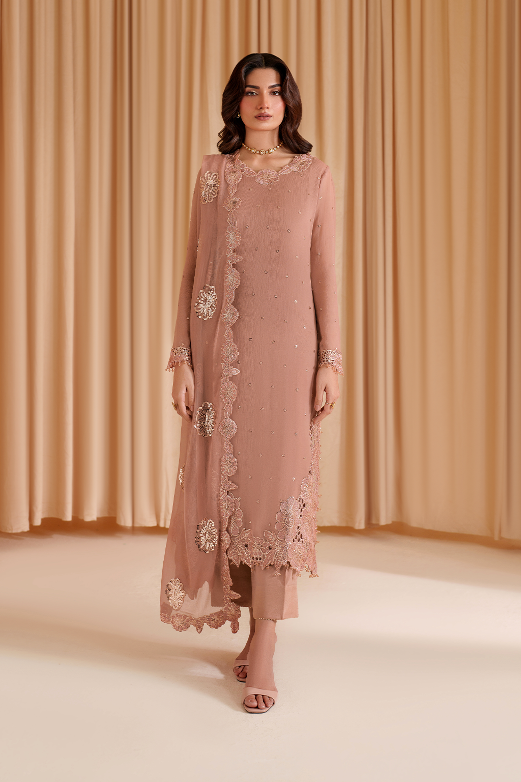 CC-74 Embroidered Chiffon