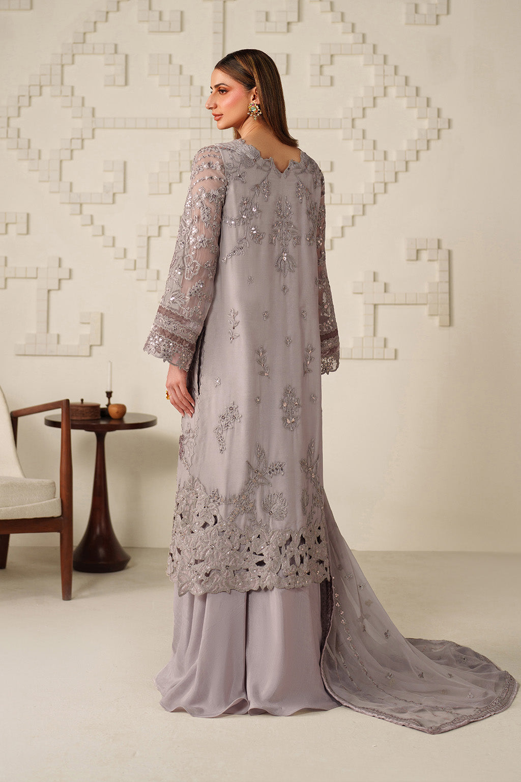 UE-618 Embroidered Chiffon