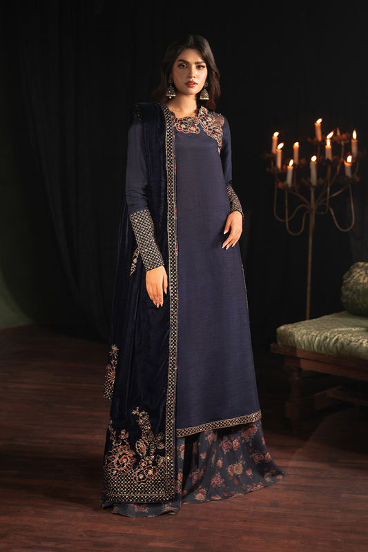 IV-49 Embroidered Velvet - Iznik