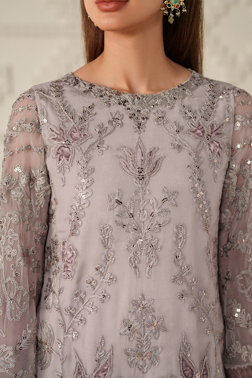 UE-618 Embroidered Chiffon
