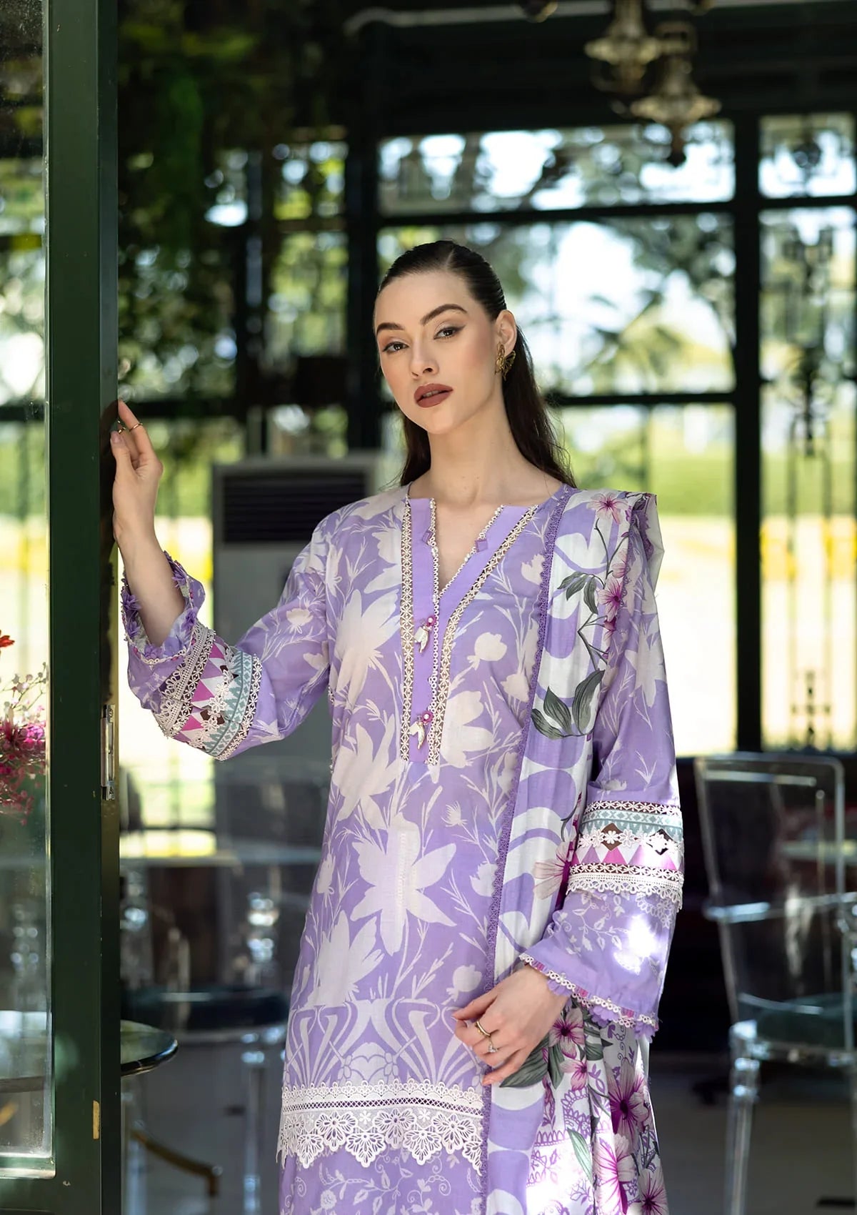 Radiant Lawn Sleeves and lawn shirt from ELAF PRINTS COLLECTION 2025
