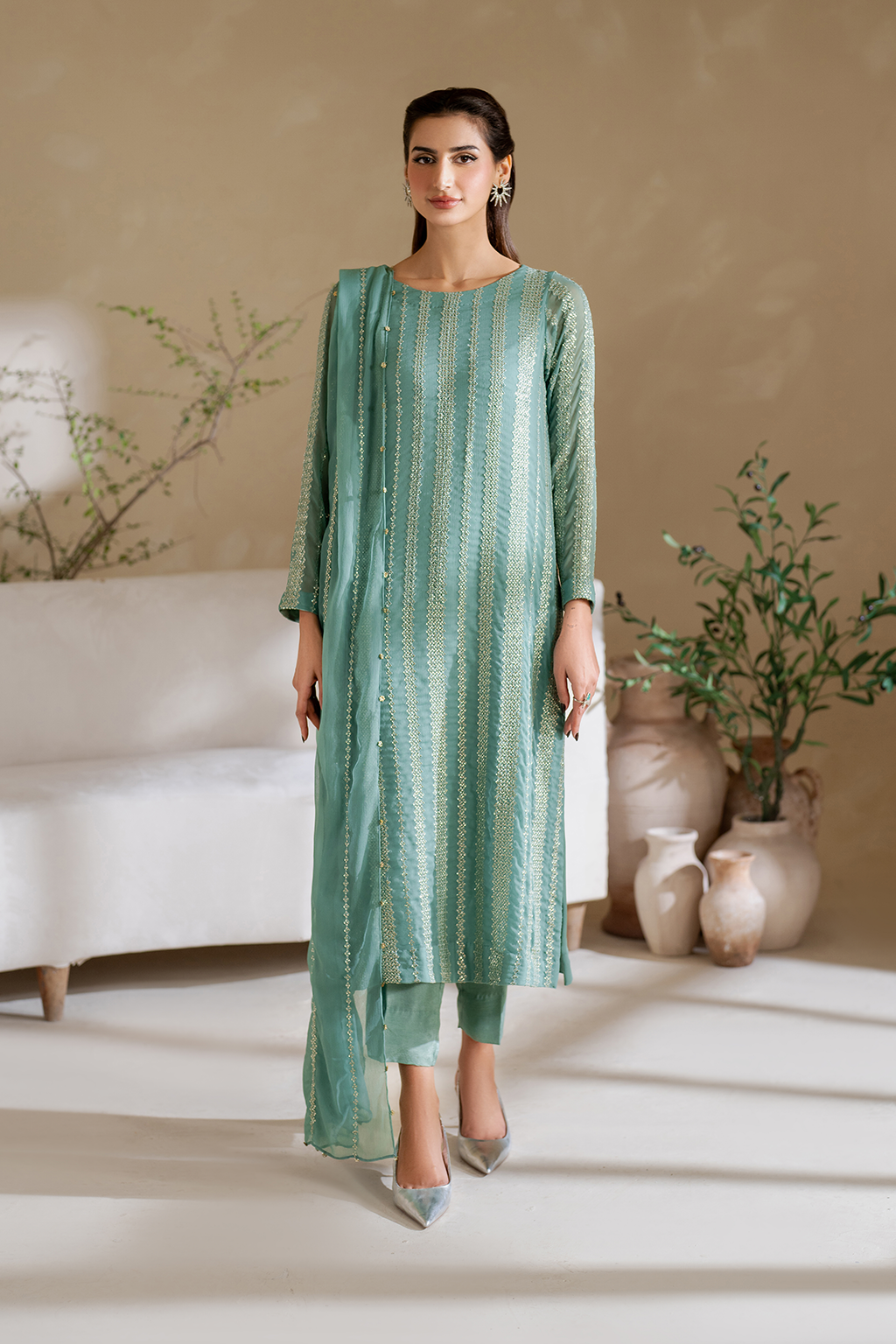 CC-54 Embroidered Chiffon