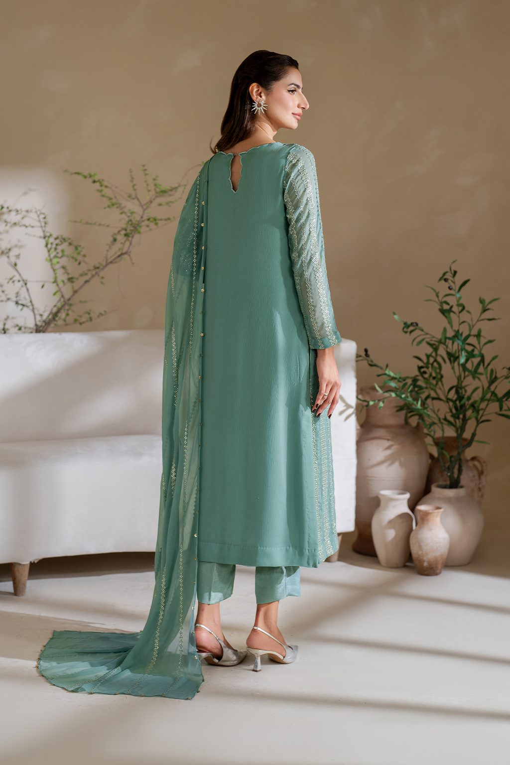 CC-54 Embroidered Chiffon