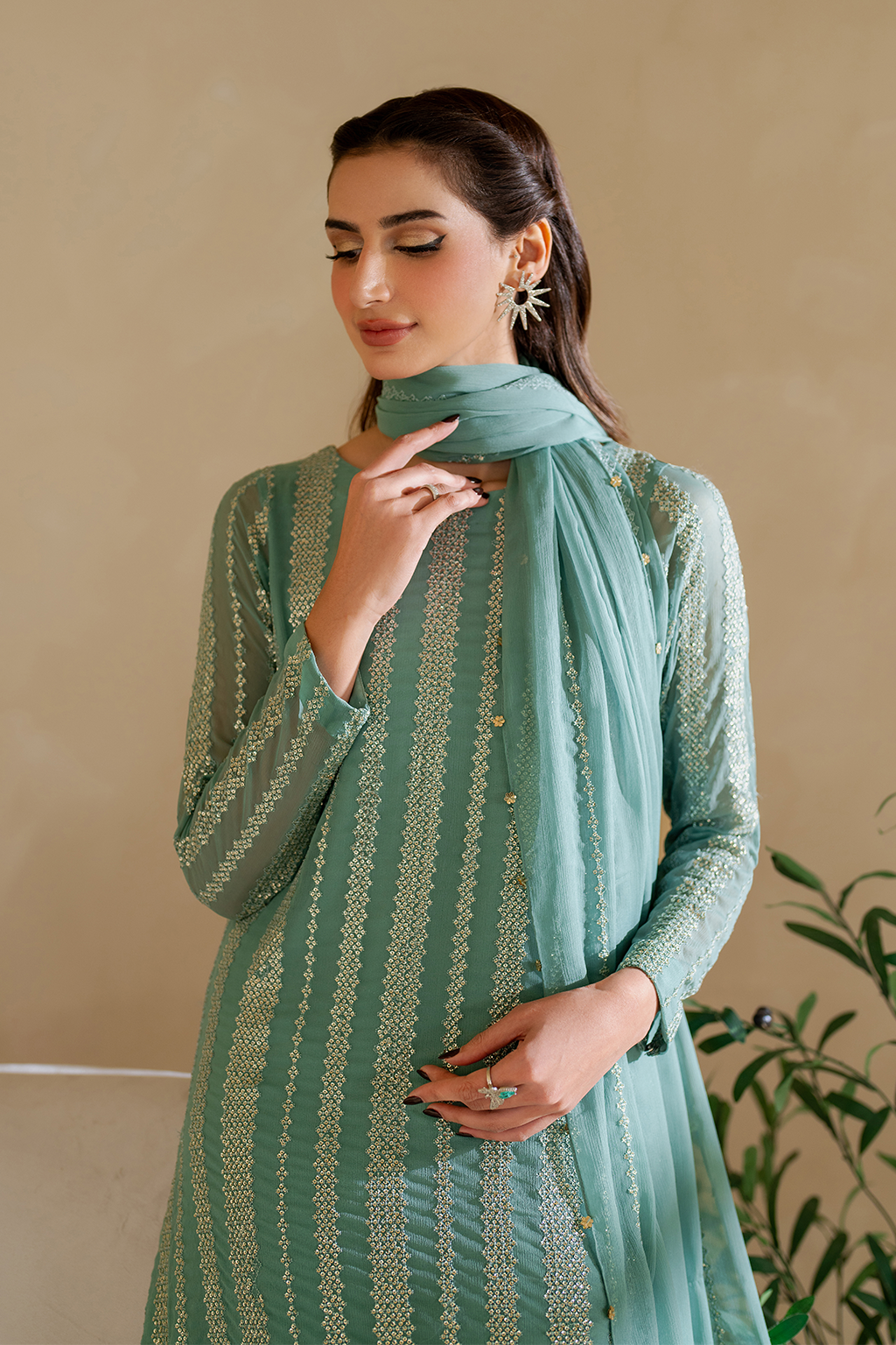 CC-54 Embroidered Chiffon