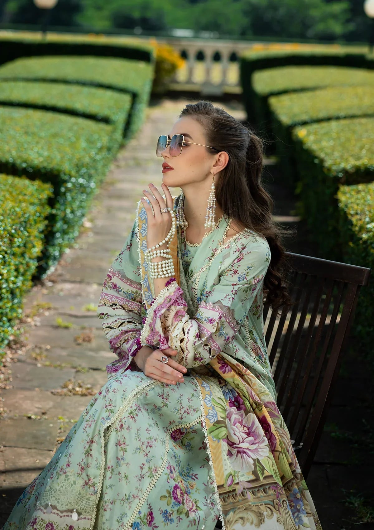 Radiant Lawn Sleeves and lawn shirt from ELAF PRINTS COLLECTION 2025