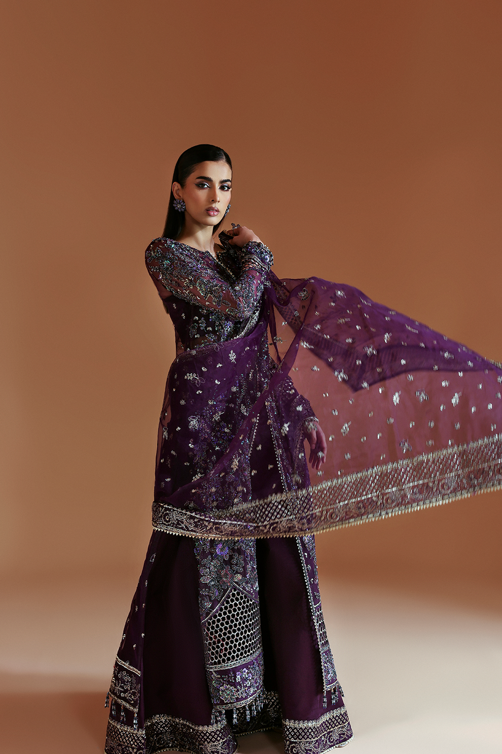 AMETHYST - Celestique wedding formals by Emaan Adeel at #VogueClothingStudio