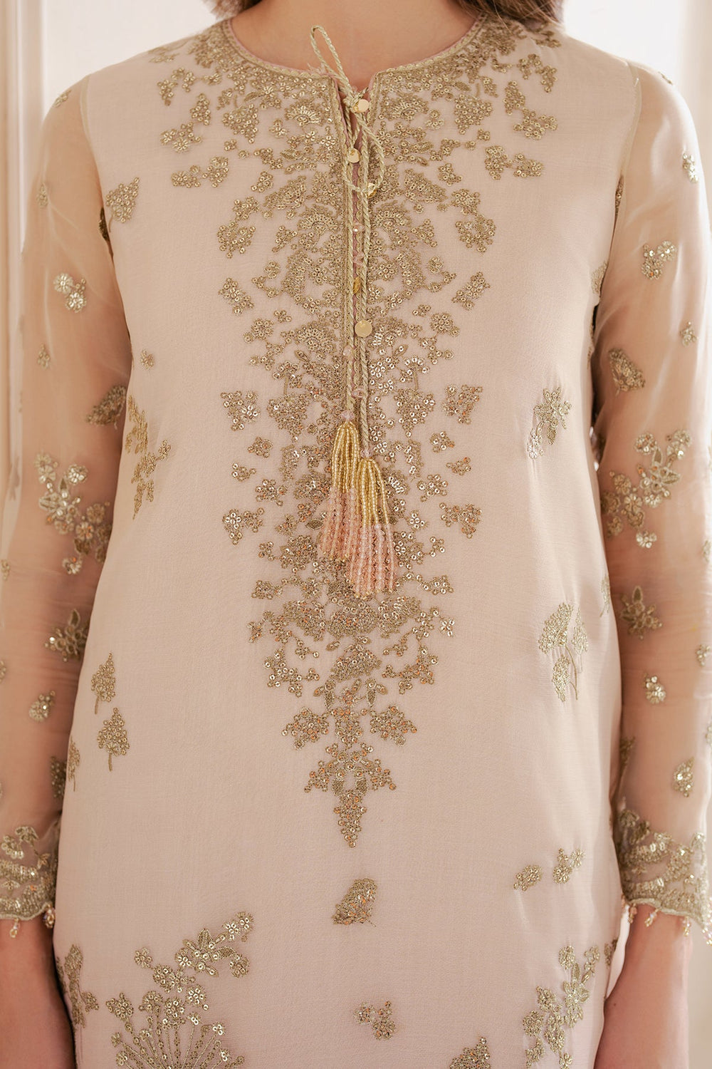 JZ-UC-D3067-0 EMBROIDERED CHIFFON