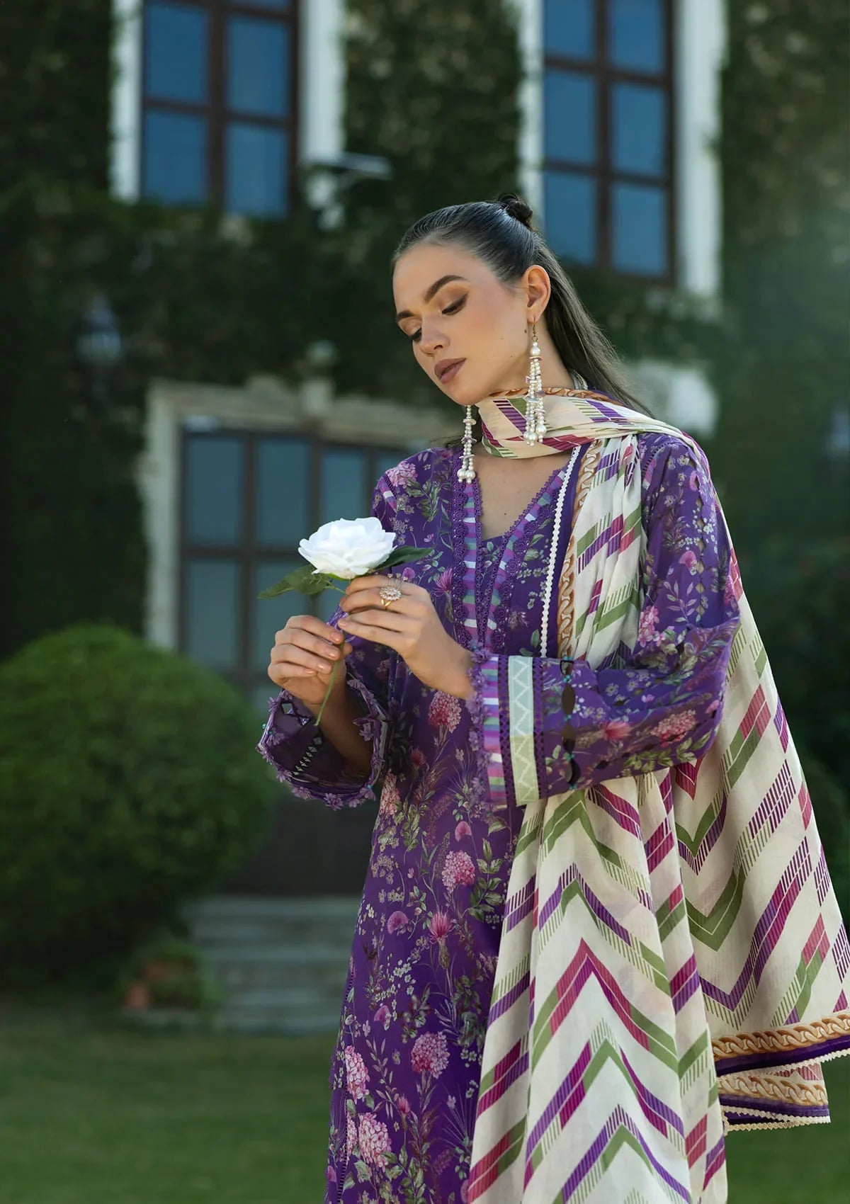 Radiant Lawn Sleeves and lawn shirt from ELAF PRINTS COLLECTION 2025
