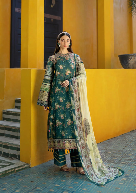 STAY CURIOUS Digital Printed Lawn and Digital Printed Chiffon Dupatta from ELAF SIGNATURE COLLECTION 2025.