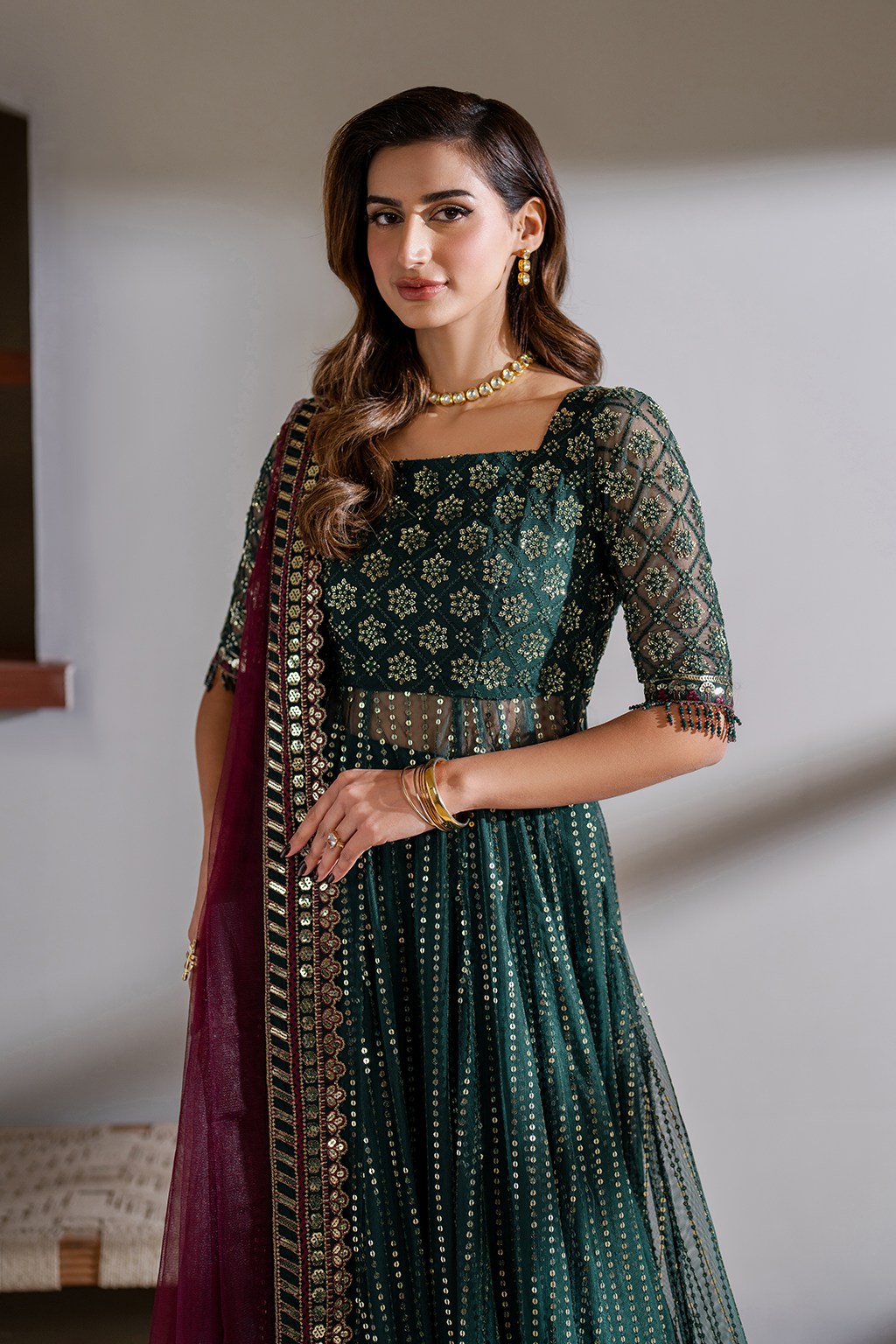 CC-65 Embroidered Net