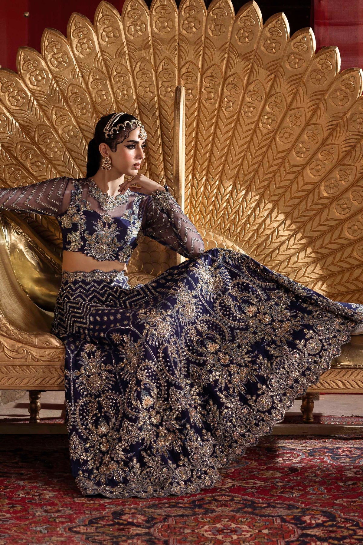 1592 Khanzadi - Sultaniya Luxury Formals by Akbar Aslam at #VogueClothingStudio