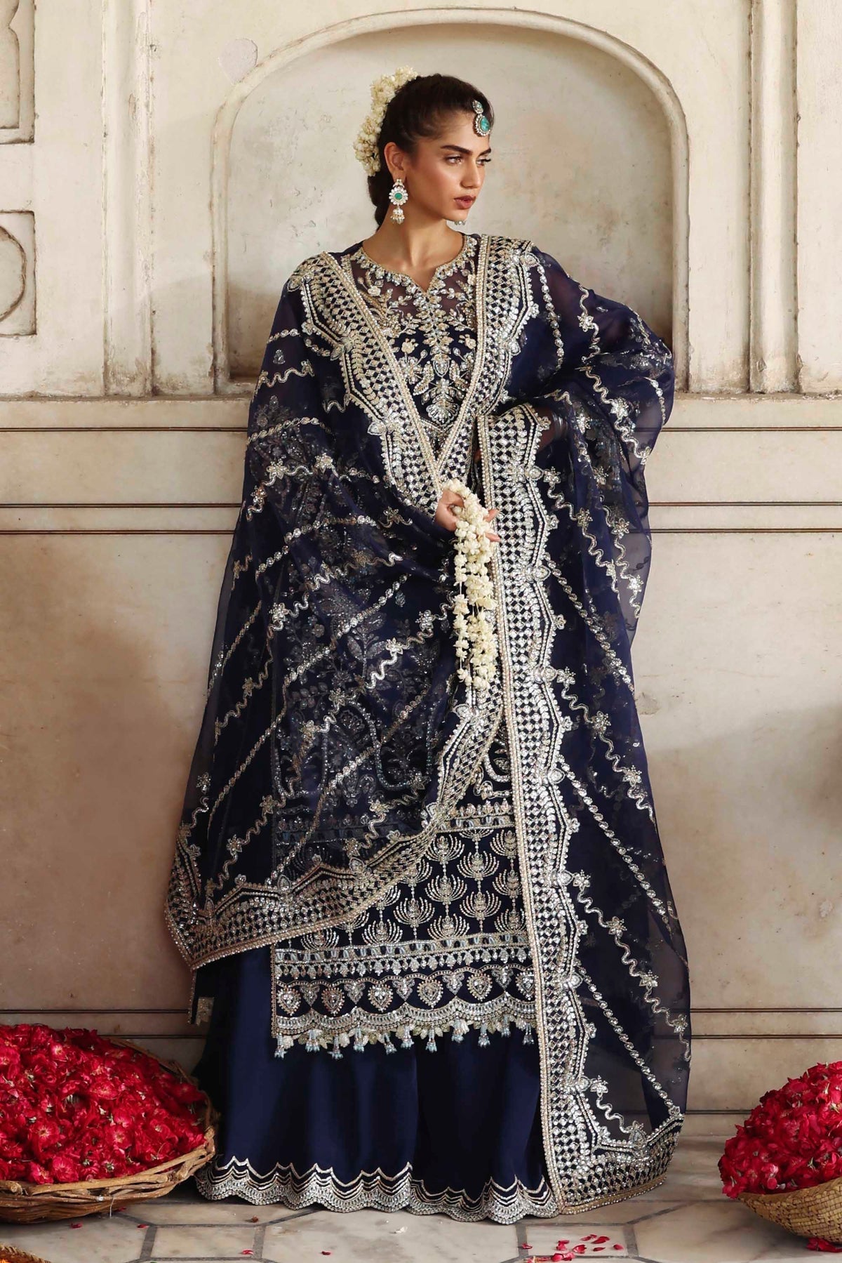 1602 Neelab - Rang Mehal by Akbar Aslam at #VogueClothingStudio