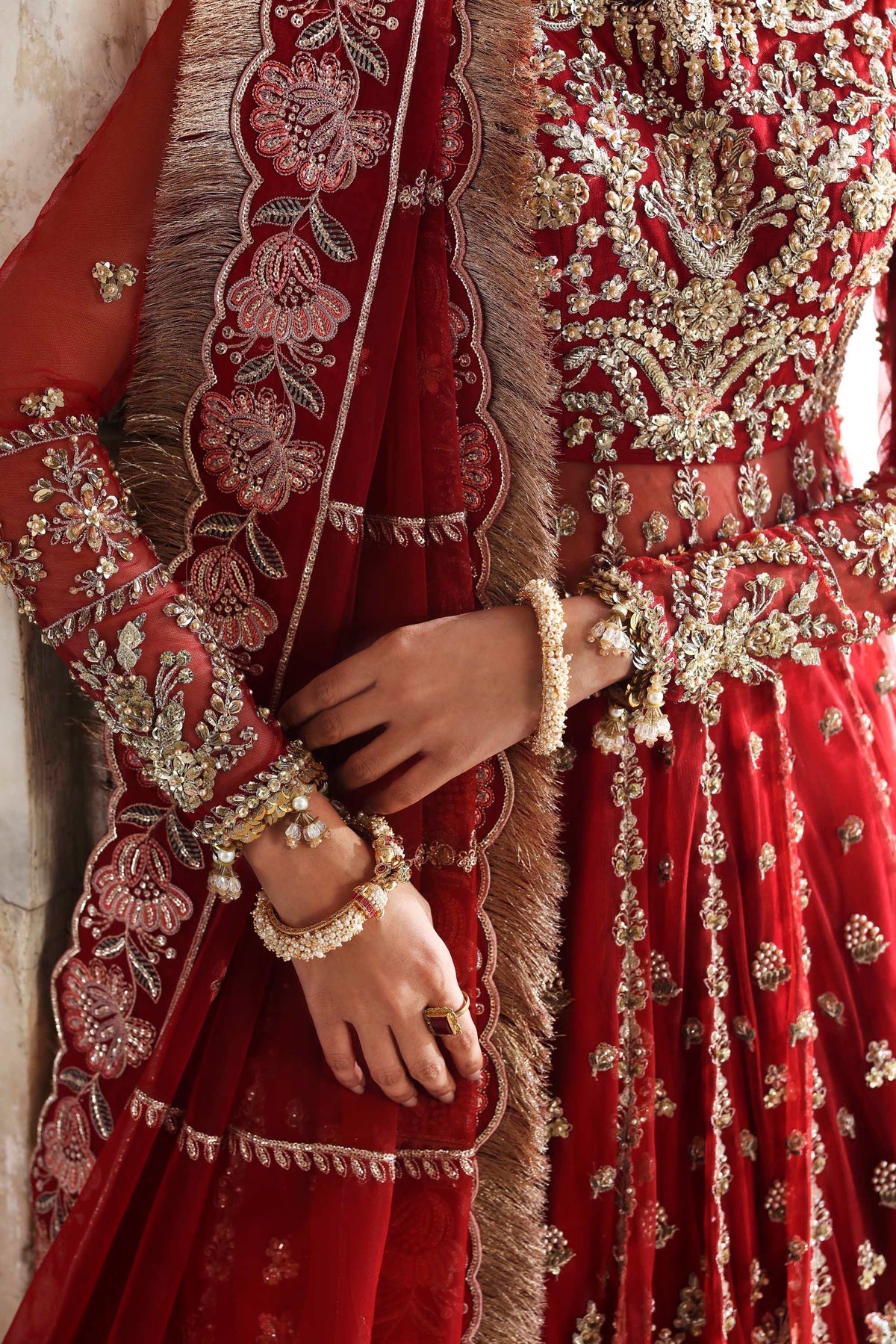 1601 Sarmast - Rang Mehal by Akbar Aslam at #VogueClothingStudio