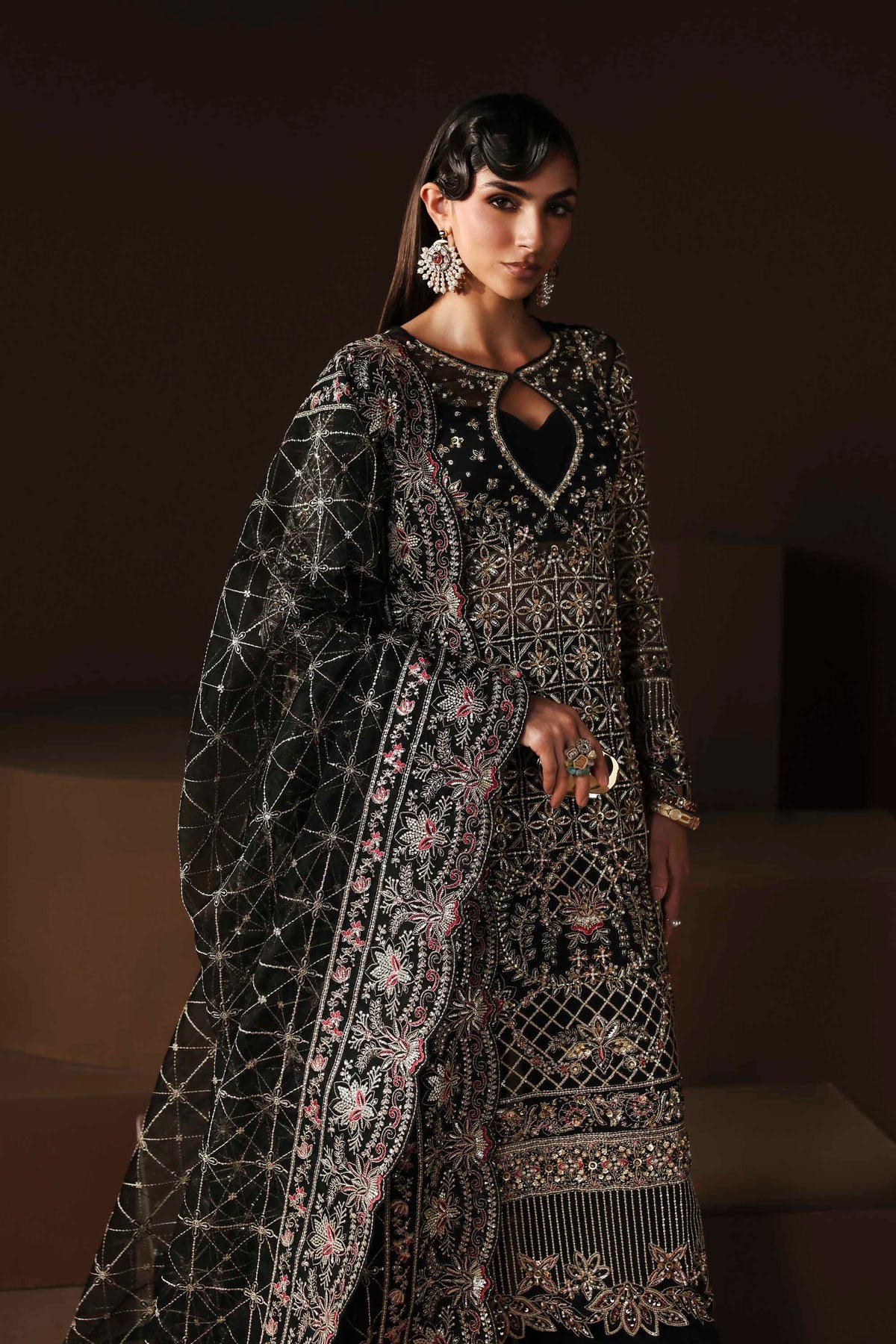 1627 Noir - Solene Luxury Formals by Akbar Aslam at #VogueClothingStudio