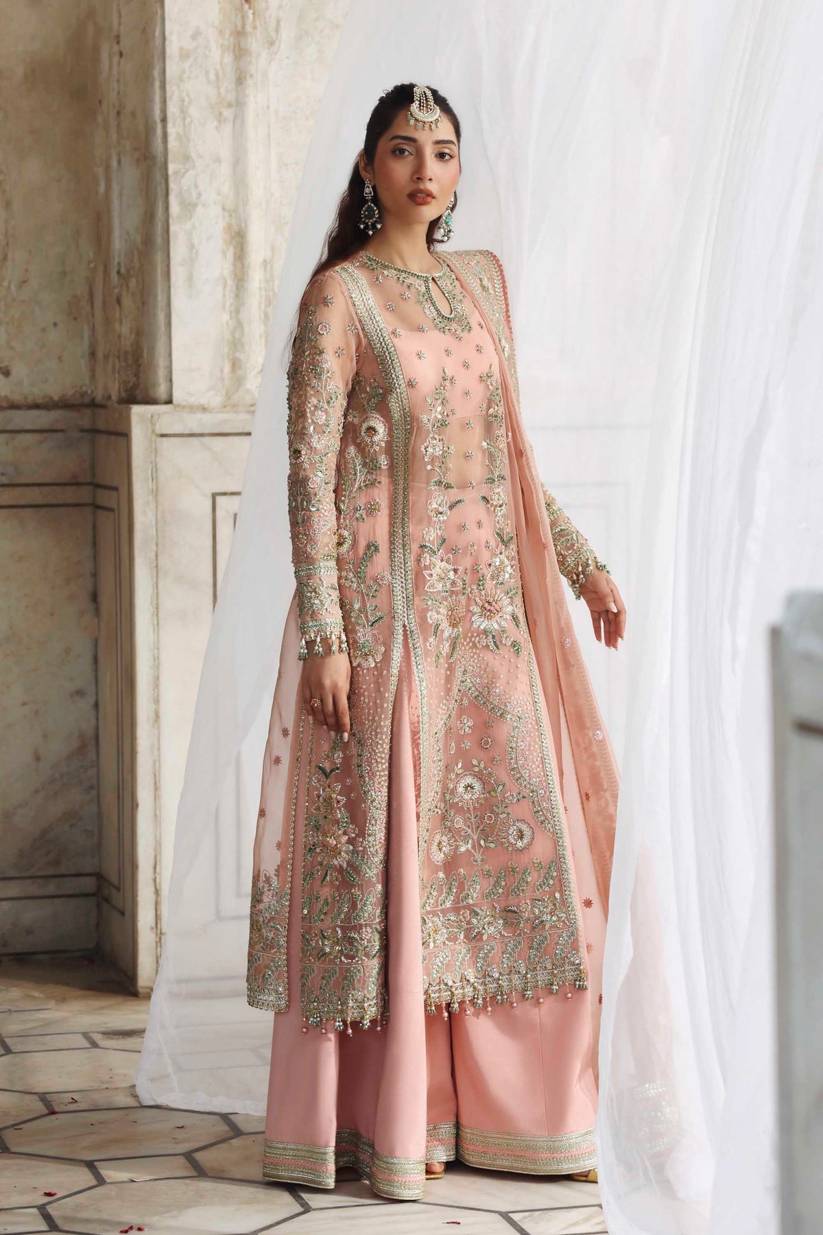 1608 Naazi - Rang Mehal by Akbar Aslam at #VogueClothingStudio