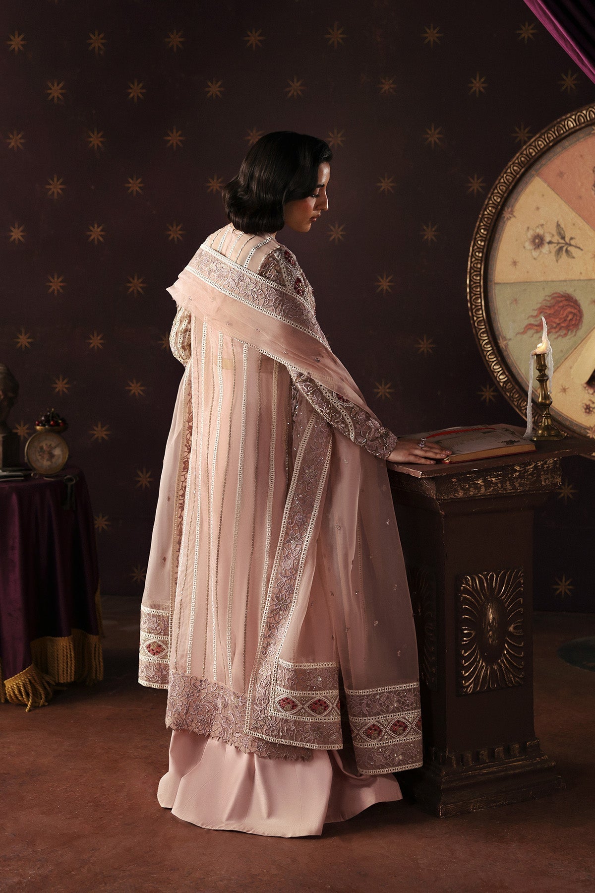 Hermit from La Fuchsia'26 by Afrozeh at #VogueClothingStudio