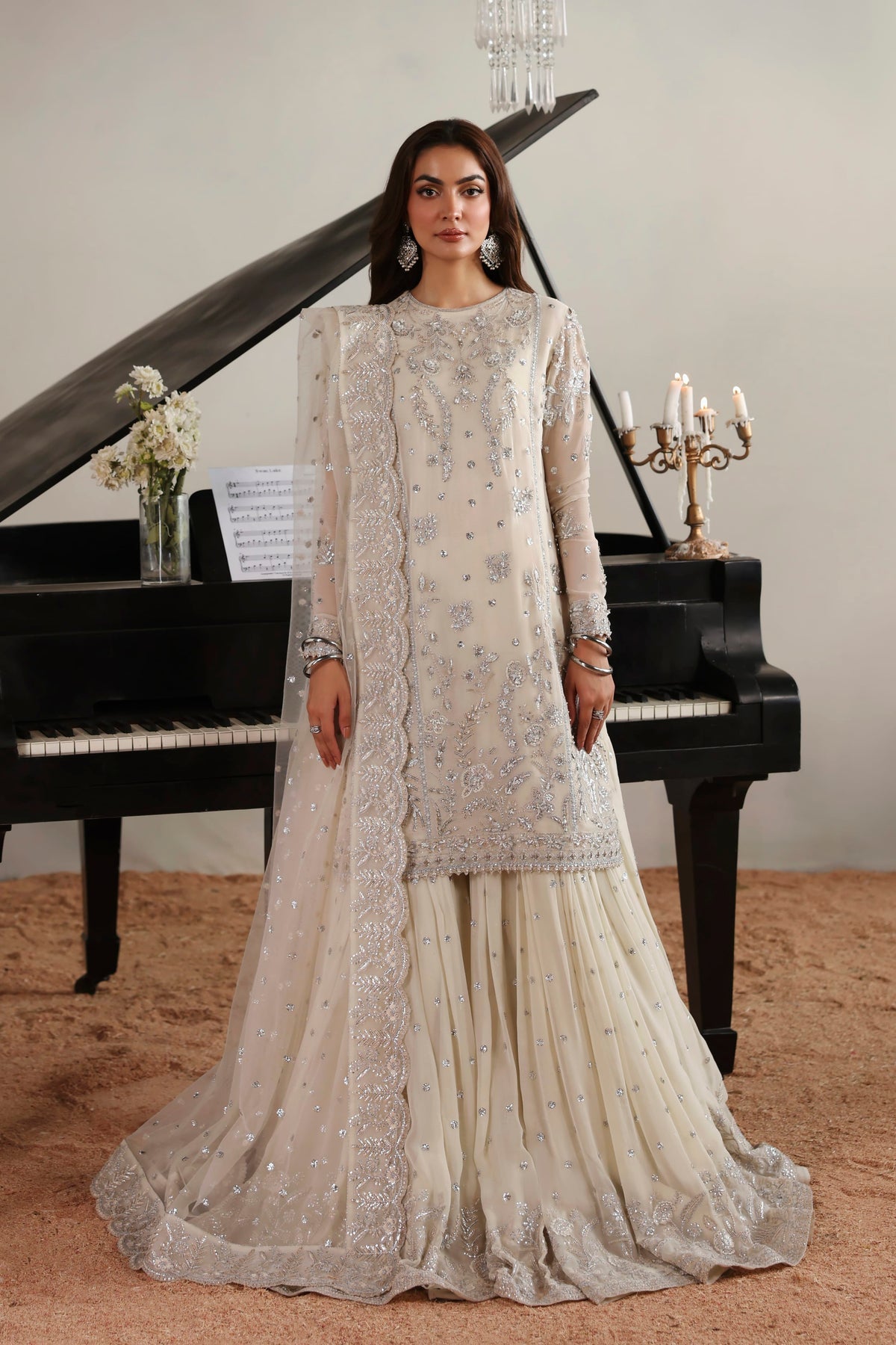 Estelle from MEERAS Luxury Chiffon by Akbar Aslam at #VogueClothingStudio