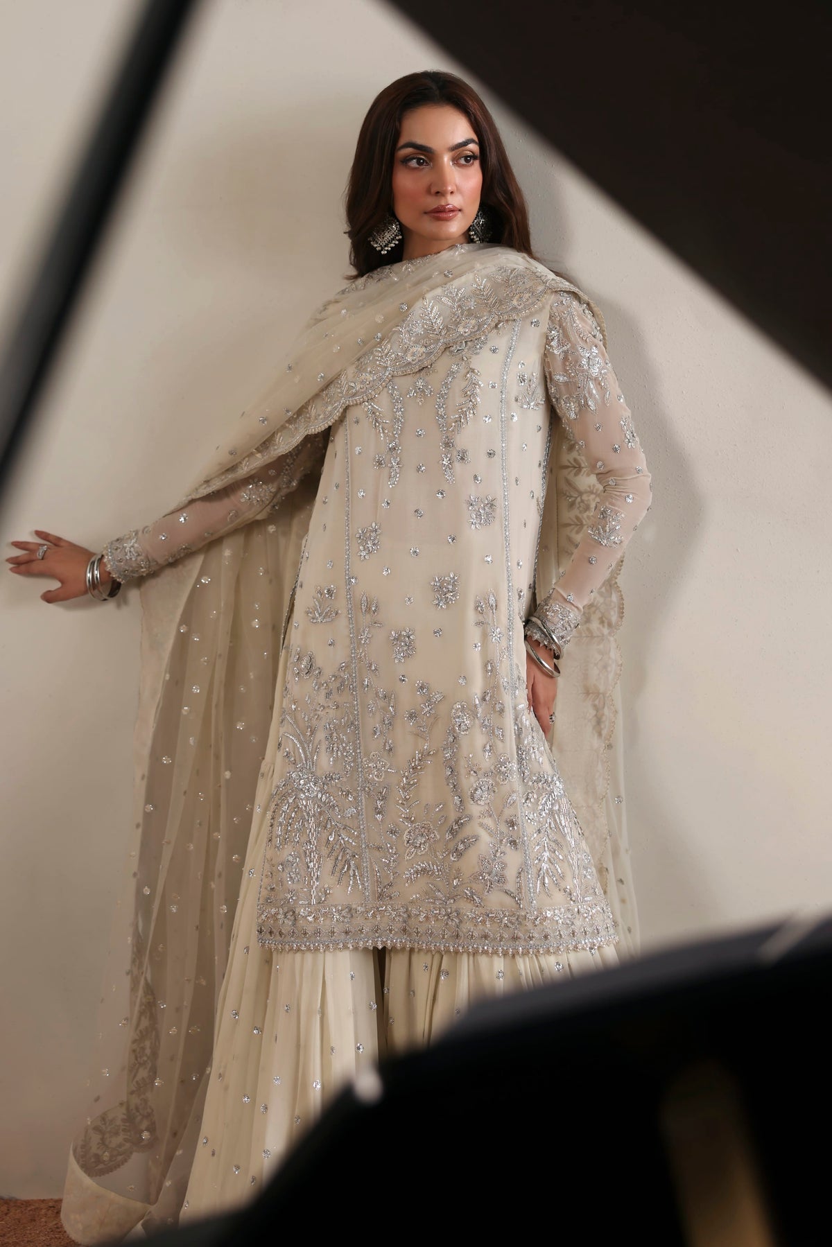 Estelle from MEERAS Luxury Chiffon by Akbar Aslam at #VogueClothingStudio