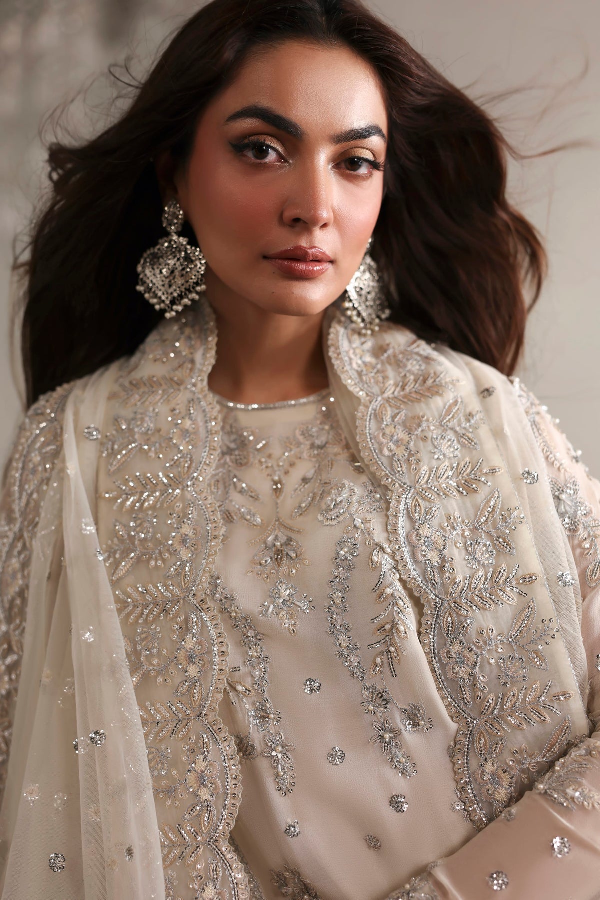 Estelle from MEERAS Luxury Chiffon by Akbar Aslam at #VogueClothingStudio