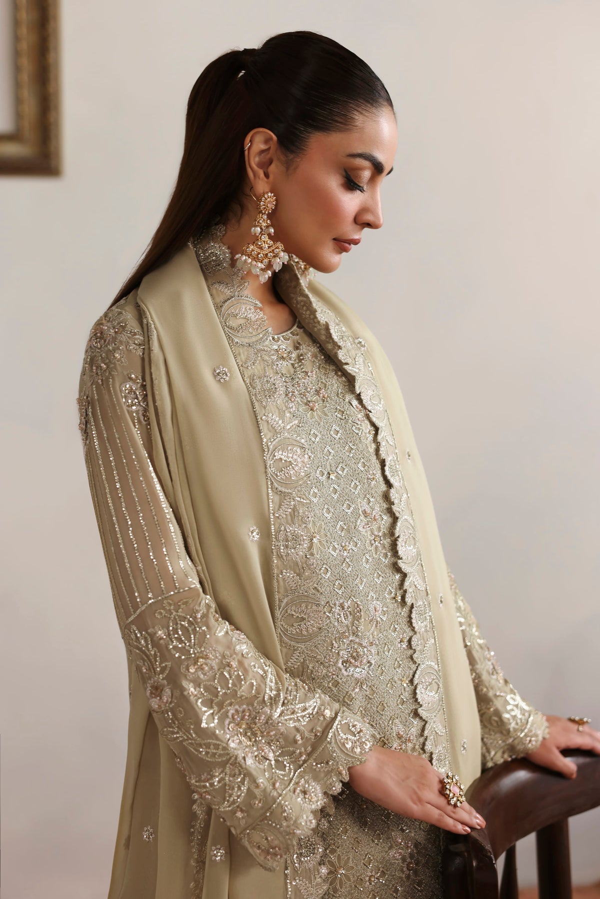 Evora from MEERAS Luxury Chiffon by Akbar Aslam at #VogueClothingStudio