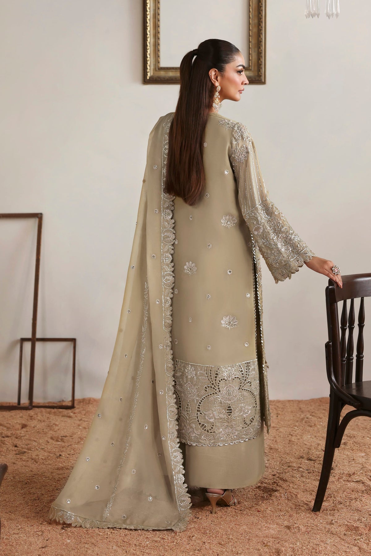 Evora from MEERAS Luxury Chiffon by Akbar Aslam at #VogueClothingStudio