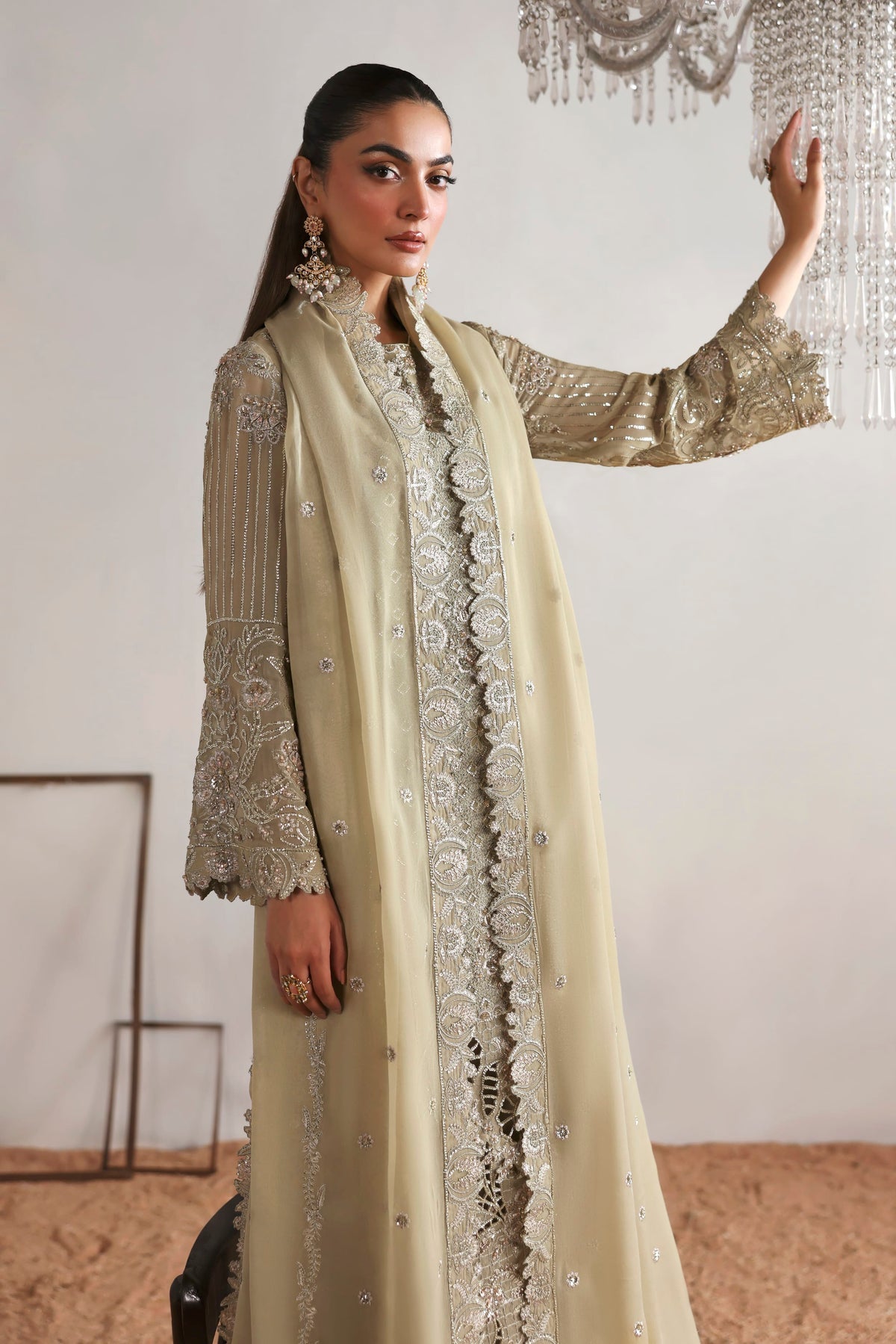 Evora from MEERAS Luxury Chiffon by Akbar Aslam at #VogueClothingStudio