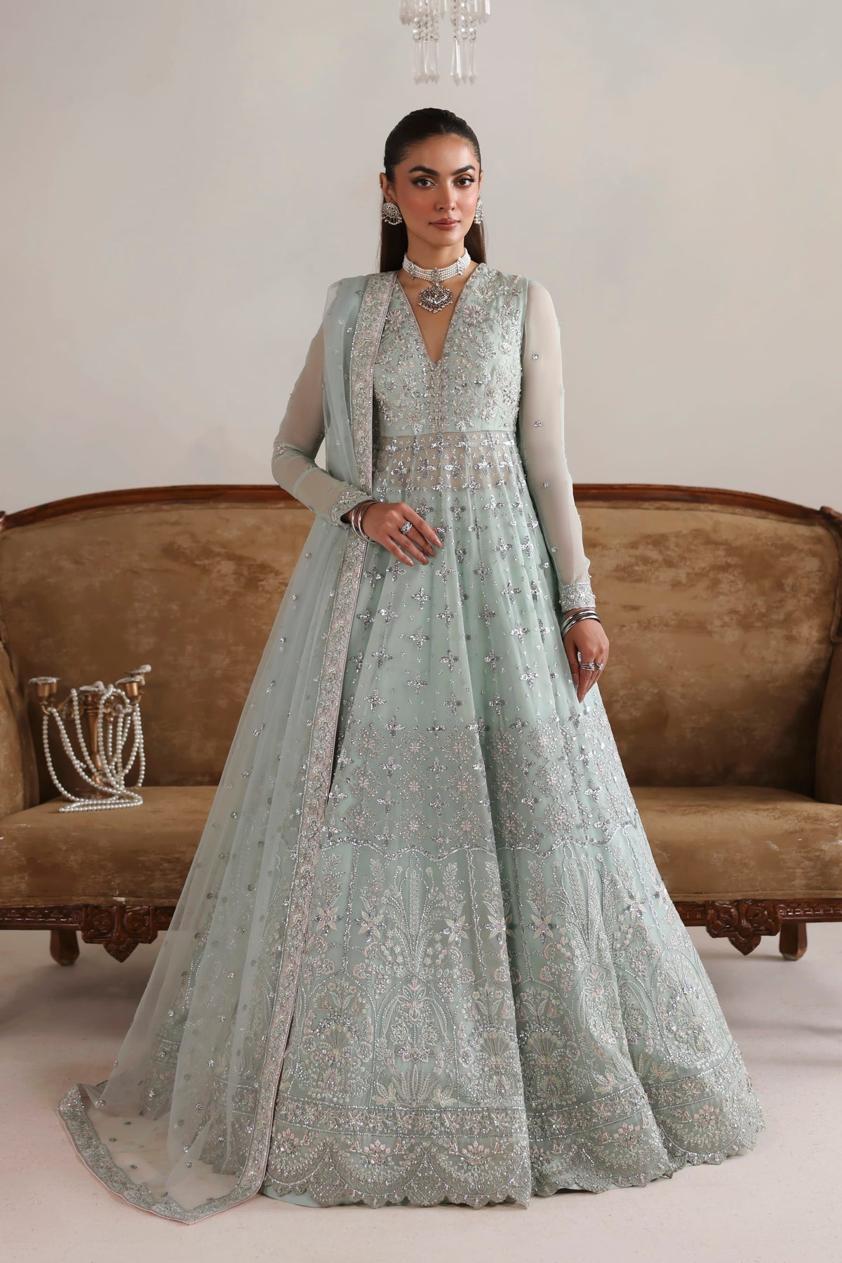 Noelle from MEERAS Luxury Chiffon by Akbar Aslam at #VogueClothingStudio