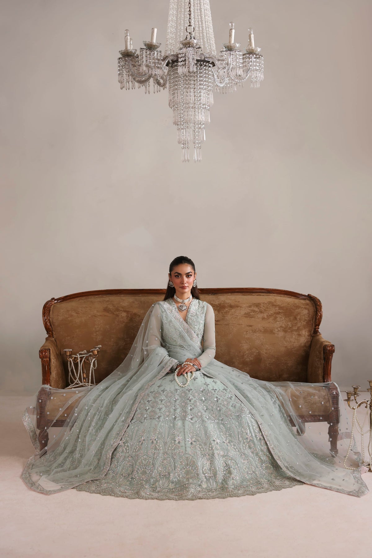 Noelle from MEERAS Luxury Chiffon by Akbar Aslam at #VogueClothingStudio