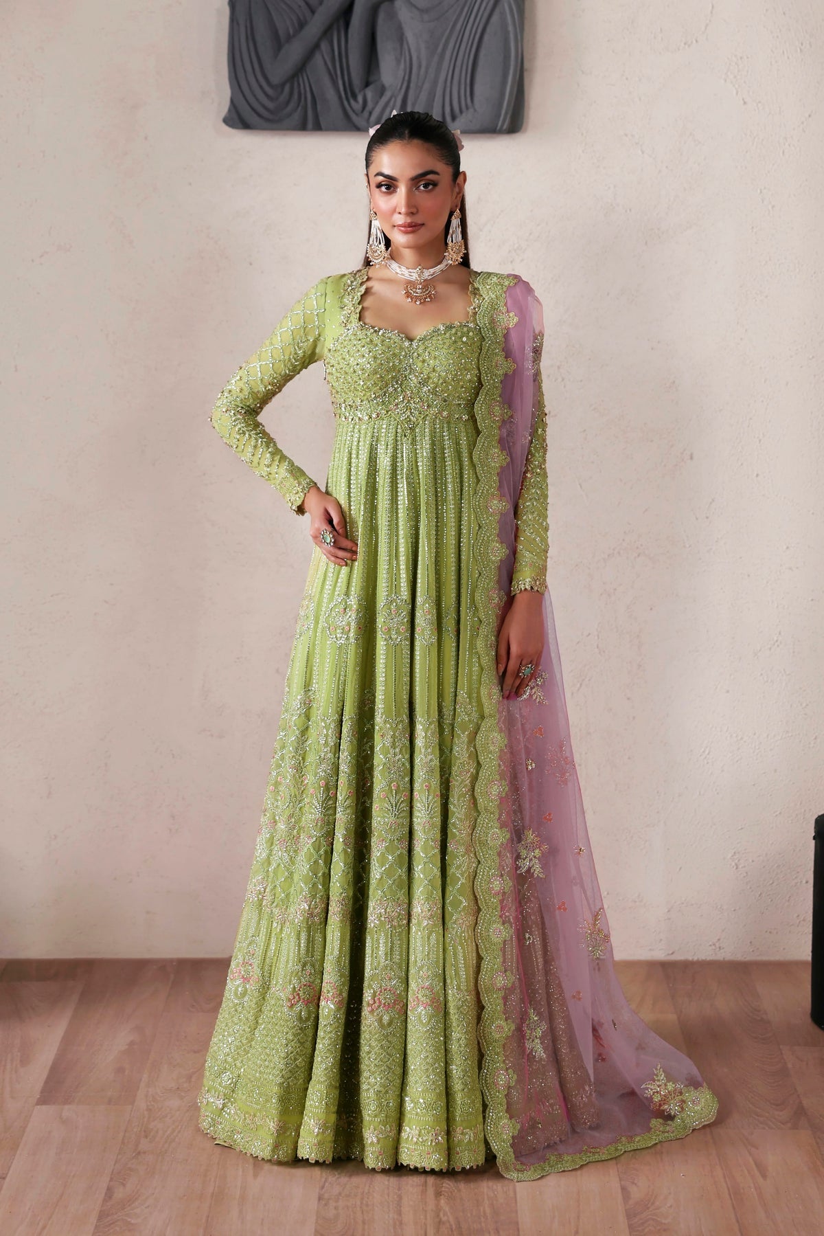 Zarelle from MEERAS Luxury Chiffon by Akbar Aslam at #VogueClothingStudio