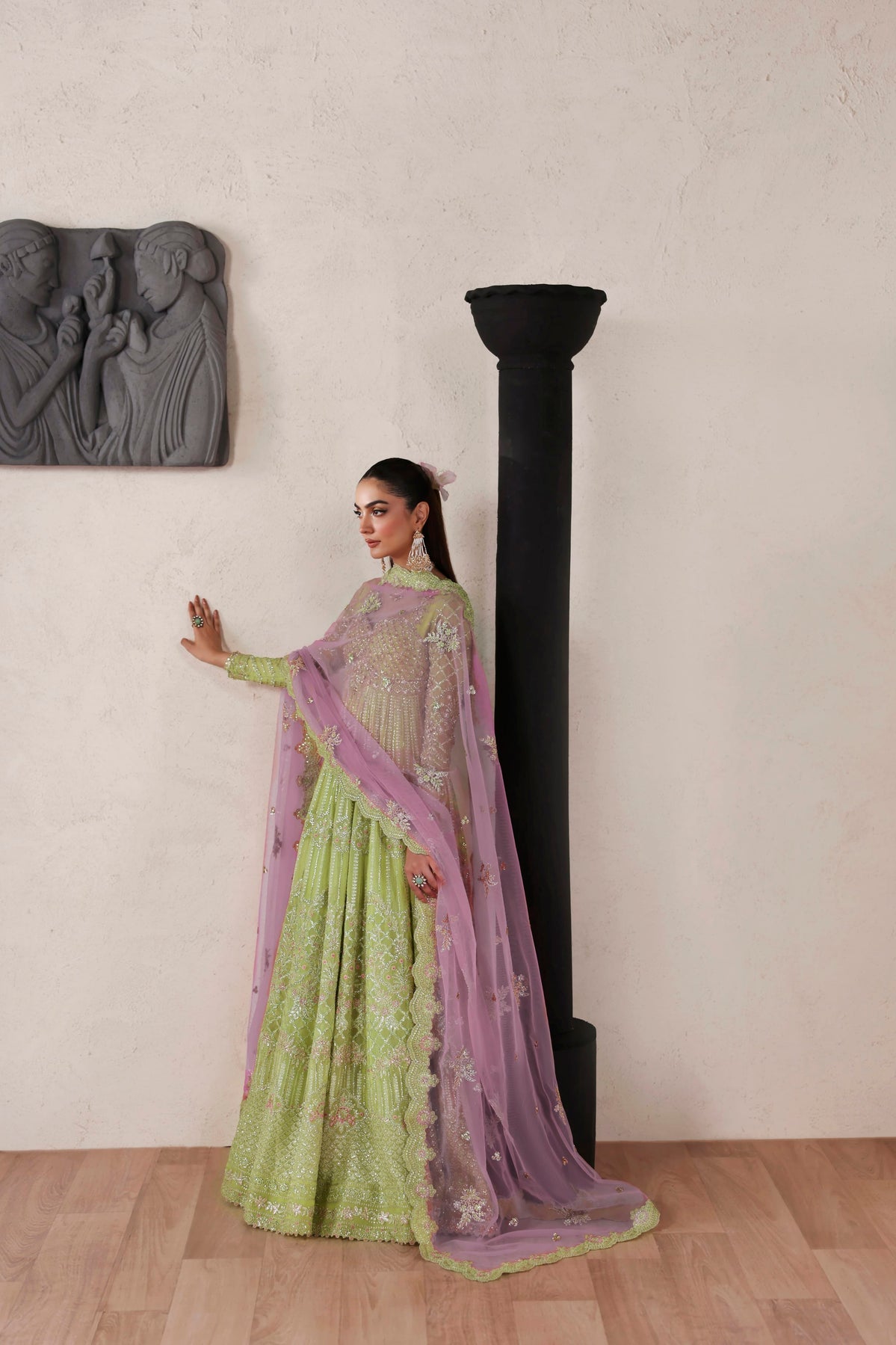 Zarelle from MEERAS Luxury Chiffon by Akbar Aslam at #VogueClothingStudio
