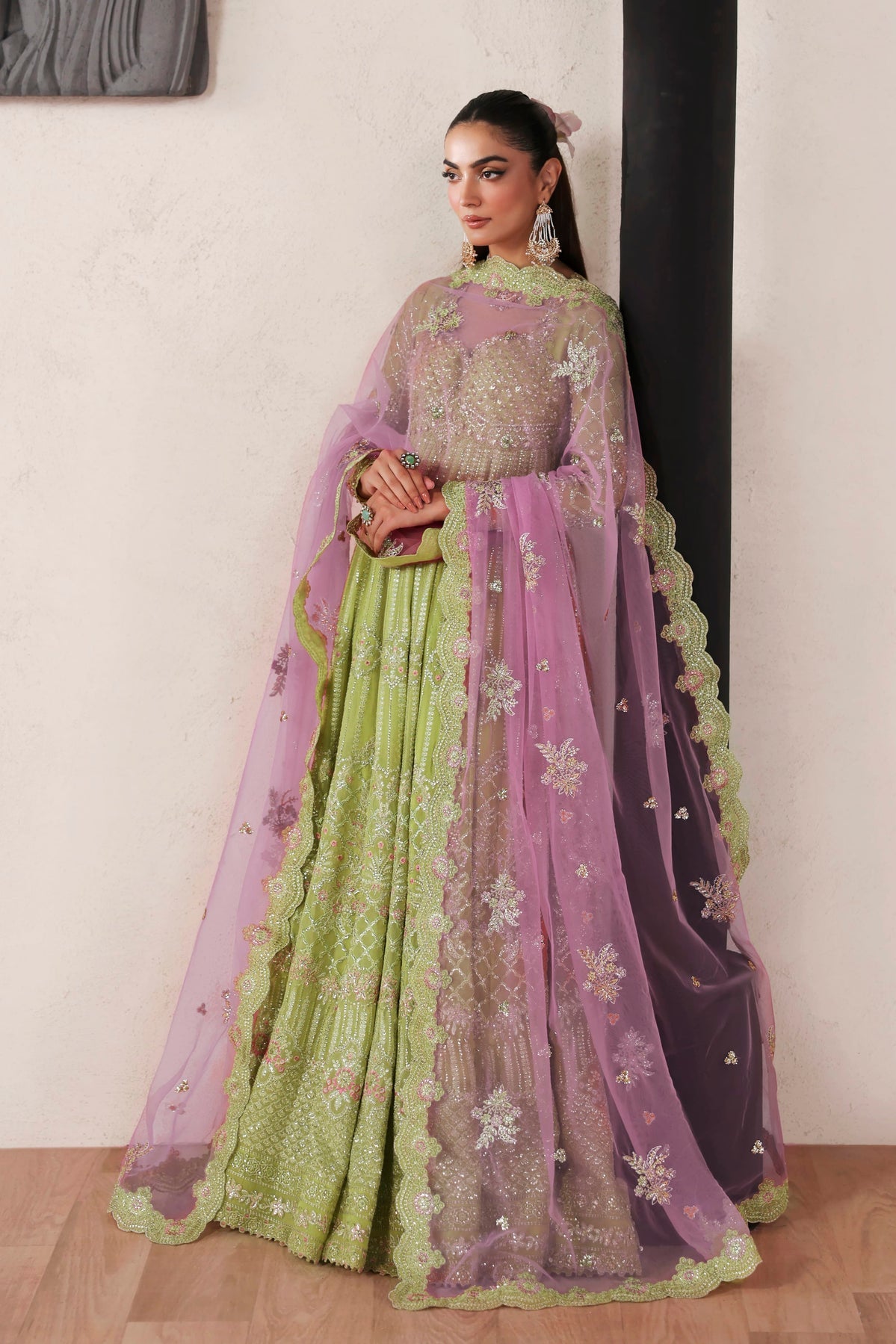 Zarelle from MEERAS Luxury Chiffon by Akbar Aslam at #VogueClothingStudio