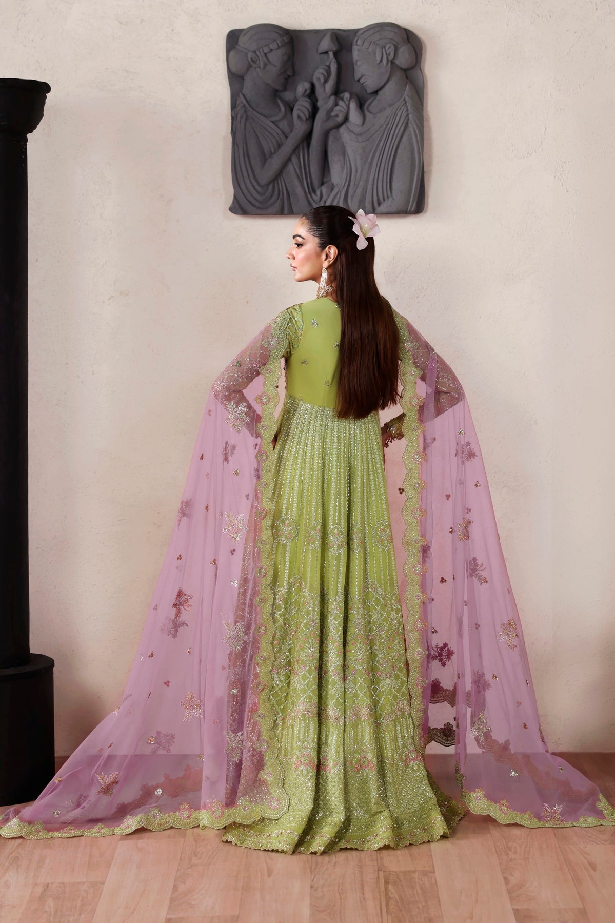 Zarelle from MEERAS Luxury Chiffon by Akbar Aslam at #VogueClothingStudio