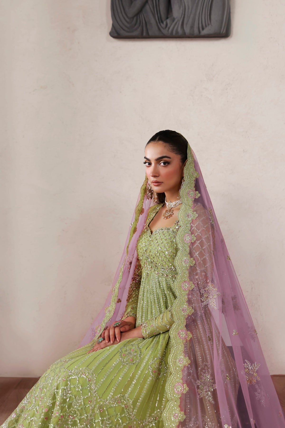 Zarelle from MEERAS Luxury Chiffon by Akbar Aslam at #VogueClothingStudio